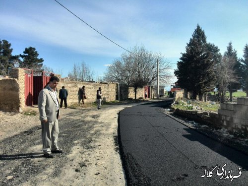 معابر روستای حیدر آباد دهستان کنگور بخش مرکزی زیرسازی و آسفالت شد