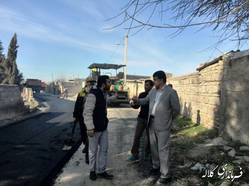 معابر روستای حیدر آباد دهستان کنگور بخش مرکزی زیرسازی و آسفالت شد