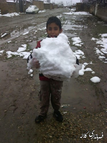 گزارش تصویری بارش برف در شهرستان کلاله