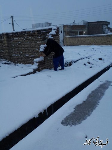 گزارش تصویری بارش برف در شهرستان کلاله