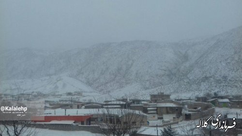 گزارش تصویری بارش برف در شهرستان کلاله