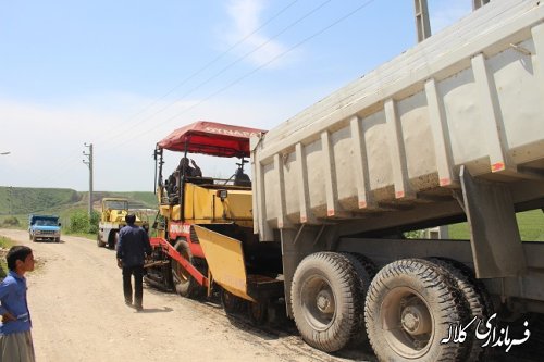 آغاز عملیات پروژه آسفالت راههای روستایی  بخش پیشکمر