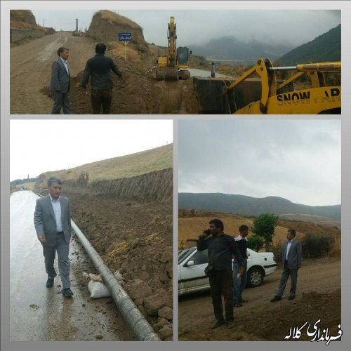 بازدید بخشدار پیشکمر از اجرای عملیات گاز رسانی 6 روستای بخش پیشکمر