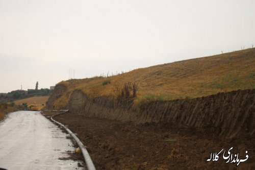 بازدید بخشدار پیشکمر از اجرای عملیات گاز رسانی 6 روستای بخش پیشکمر