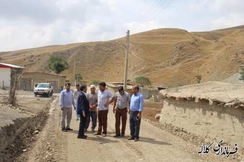 اجرای پروژه زیر سازی و شن ریزی معابر روستای قره آغاچ بخش پیشکمر