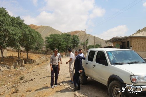 اجرای پروژه زیر سازی و شن ریزی معابر روستای قره آغاچ بخش پیشکمر