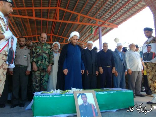 شهید علی عودی تکاور ارتش ایران در کلاله به خاک سپرده شد 