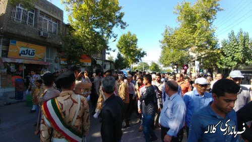 شهید علی عودی تکاور ارتش ایران در کلاله به خاک سپرده شد 