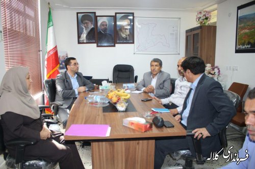 بازدید مدیرکل اداری مالی استانداری گلستان از بخشداری پیشکمر