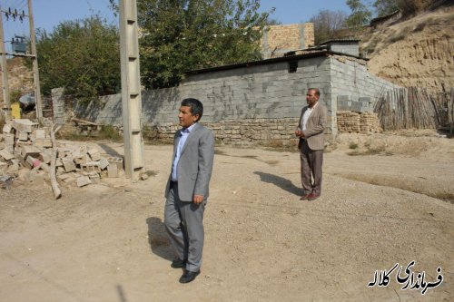 گاز رسانی به باقی مانده روستای مهدی آباد اقیاجی در دستور کار بخشدار پیشکمر