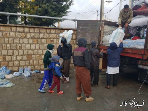 گزارش تصویری /توزیع اقلام اهدایی مردم نوع دوست بخش پیشکمر در  روستاهای شهرستان نوار مرزی ثلاث باباجانی