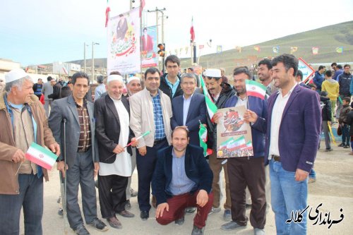 گزارش تصویری مراسم با شکوه راهپیمایی یوا... 22 بهمن ماه 96 شهر فراغی بخش پیشکمر