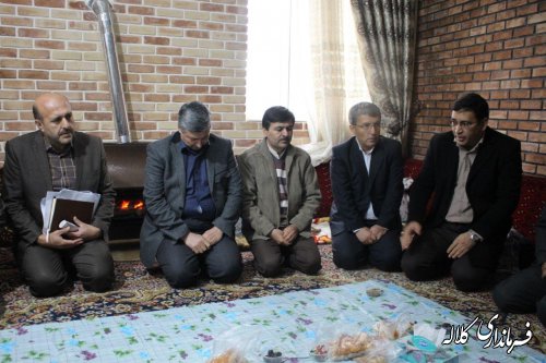 دیدار فرماندار از خانواده حادثه دیدگان هواپیمایی