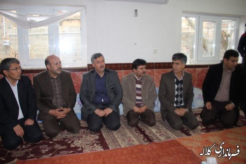 دیدار فرماندار از خانواده حادثه دیدگان هواپیمایی