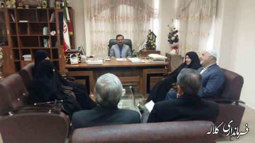 دیدارمدیرجامعة القرآن استان وشهرستان کلاله بافرماندار