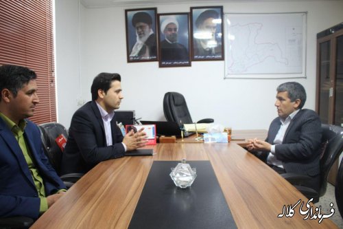 دیدار بخشدار پیشکمر با رئیس بانک قرض الحسنه رسالت شهرستان کلاله