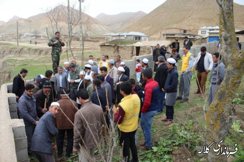 نشست بخشدار پیشکمر با اهالی روستای قره آغاچ / محوریت هفته منابع طبیعی