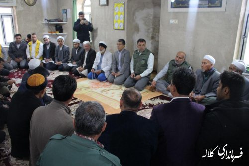 نشست بخشدار پیشکمر با اهالی روستای قره آغاچ / محوریت هفته منابع طبیعی
