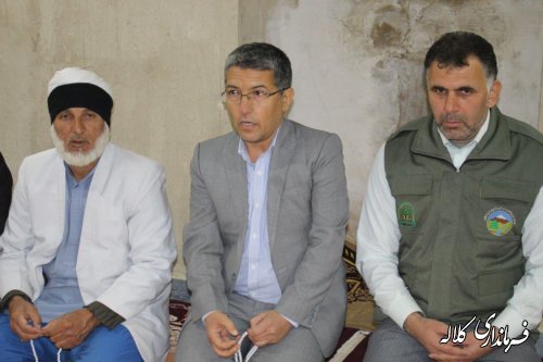 نشست بخشدار پیشکمر با اهالی روستای قره آغاچ / محوریت هفته منابع طبیعی