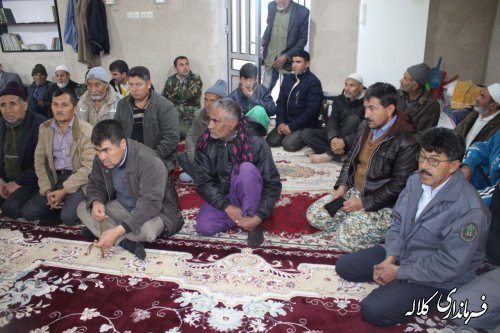 نشست بخشدار پیشکمر با اهالی روستای قره آغاچ / محوریت هفته منابع طبیعی