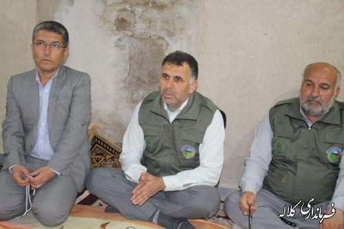 نشست بخشدار پیشکمر با اهالی روستای قره آغاچ / محوریت هفته منابع طبیعی