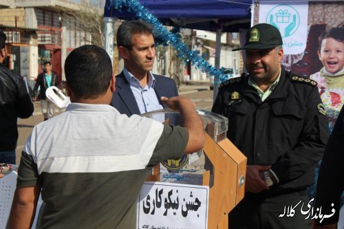 حضور بخشدار پیشکمر در  محل پایگاه جشن احسان و نیکوکاری شهرفراغی