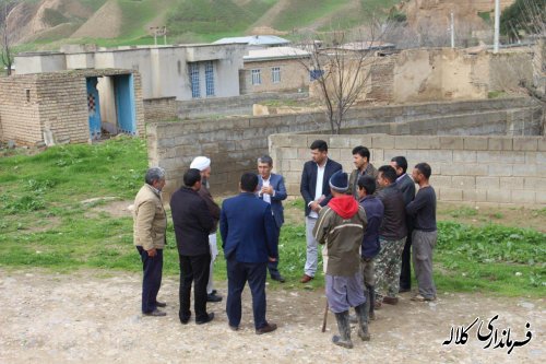 بازدید بخشدار پیشکمر از روستای شیخ لر