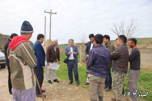بازدید بخشدار پیشکمر از روستای شیخ لر