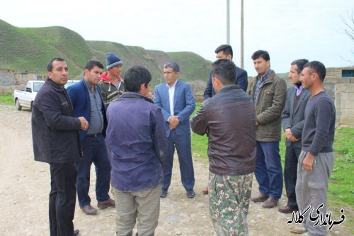 بازدید بخشدار پیشکمر از روستای شیخ لر