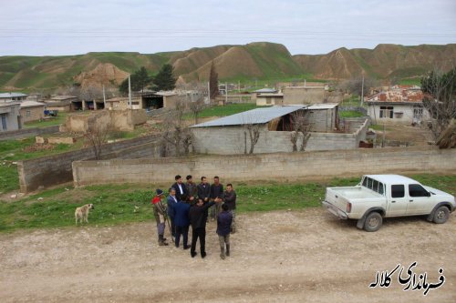 بازدید بخشدار پیشکمر از روستای شیخ لر