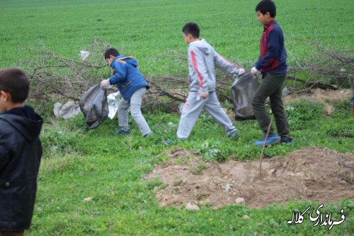 در آستانه سال نو؛طرح نهضت همگانی پاکسازی محیط روستا در بخش پیشکمر اجرا شد.
