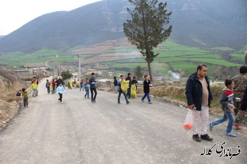 در آستانه سال نو؛طرح نهضت همگانی پاکسازی محیط روستا در بخش پیشکمر اجرا شد.