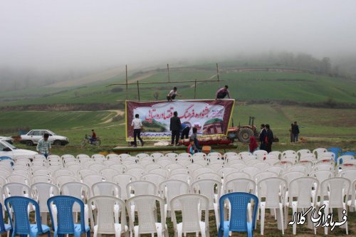 گزارش تصویری آماده سازی مکان برگزاری جشنواره فرهنگ و اقتصاد روستای سوار وسط