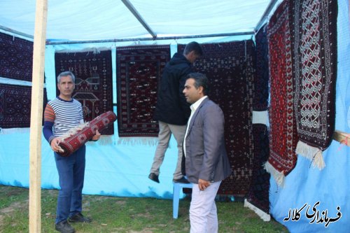 گزارش تصویری آماده سازی مکان برگزاری جشنواره فرهنگ و اقتصاد روستای سوار وسط