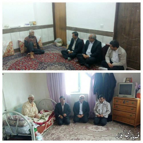 دیدار فرماندار کلاله با پدران تحت پوشش کمیته امداد امام خمینی (ره) بمناسبت روز پدر