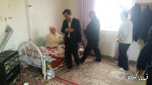 دیدار فرماندار کلاله با پدران تحت پوشش کمیته امداد امام خمینی (ره) بمناسبت روز پدر