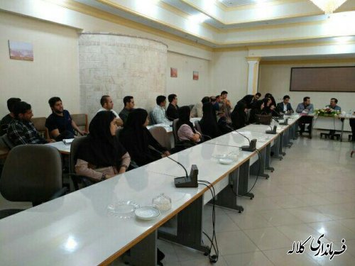 اولین جلسه شورای مشورتی جوانان شهرستان کلاله برگزار شد.