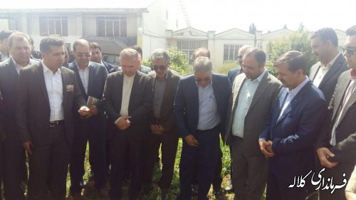 کلنگ احداث 5 مدرسه و1 کانون فرهنگی در شهرستان کلاله زمین زده شد.