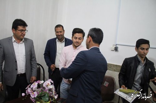 دیدار جمعی از جوانان بخش پیشکمر بمناسبت هفته جوان با بخشدار و مسئولین بخش پیشکمر