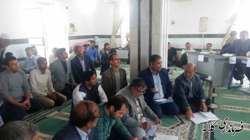 گفتگوی رودرروی فرماندار کلاله با دهیاران و شوراهای دهستان کنگور