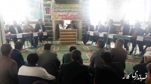 گفتگوی رودرروی فرماندار کلاله با دهیاران و شوراهای دهستان کنگور