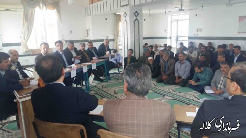 گفتگوی رودرروی فرماندار کلاله با دهیاران و شوراهای دهستان کنگور