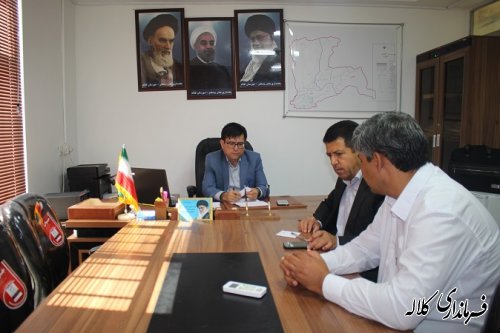 دیدار رئیس اداره بهزیستی شهرستان کلاله با بخشدار پیشکمر