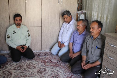 دیدار بخشدار پیشکمر و معاون فرماندار با خانواده شهدا