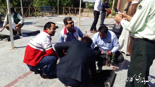 مراسم غبارروبی و عطر افشانی گلزار شهداء کلاله برگزار شد.