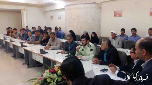 جلسه دوره ای دهیاران شهرستان کلاله برگزار شد.
