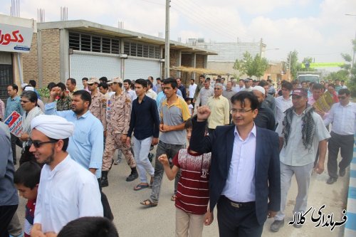 گزارش تصویری راهپیمایی روز قدس بخش پیشکمر
