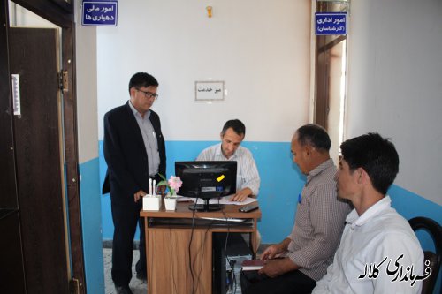 استقرار میز خدمت در بخشداری پیشکمر