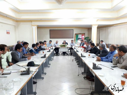 جلسه مدیریت بحران شهرستان کلاله برگزار گردید.