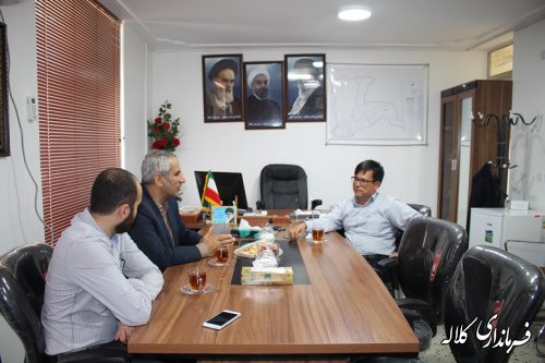 دیدار بخشدارپیشکمر با بخشدار مرکزی گنبدکاووس